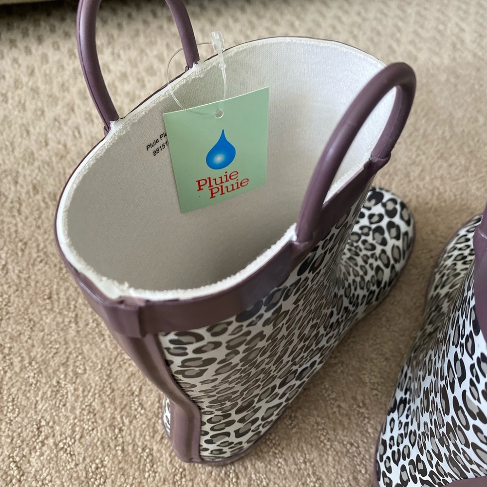 Pluie Pluie Girls Rain Boots - Leopard Rain Boots